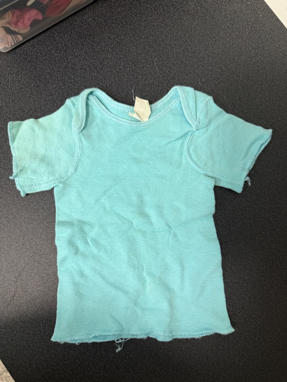 Kids Short Sleeve Crew Tee in Aqua